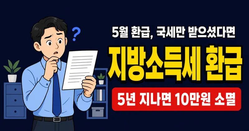 지방소득세 환급, 국세 돌려받고 끝이 아닙니다 — 10% 더 받는 법