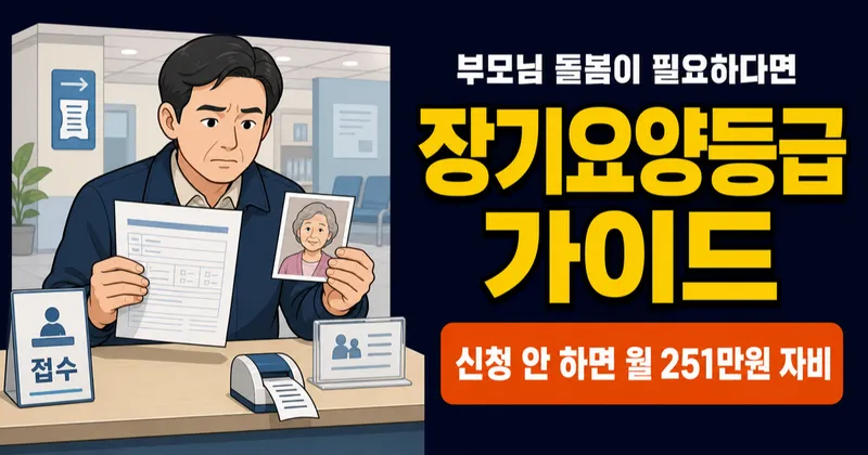 장기요양등급, 부모님 월 251만원 받을 수 있는데 신청 안 하면 손해입니다