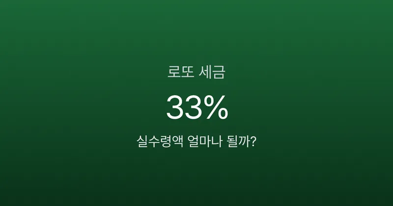 로또 1등 30억 당첨, 실수령액은 20억? 당첨금 세금의 진실