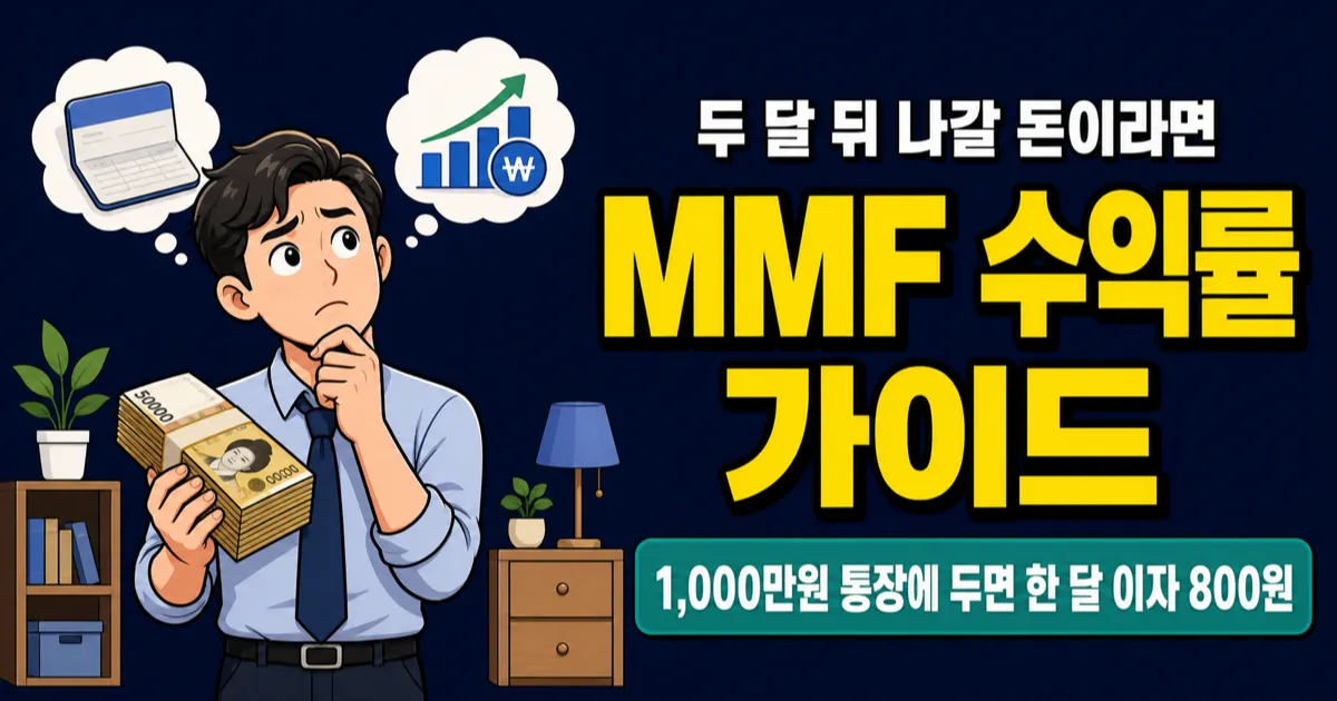 MMF 뜻과 수익률, 단기 자금 굴리기