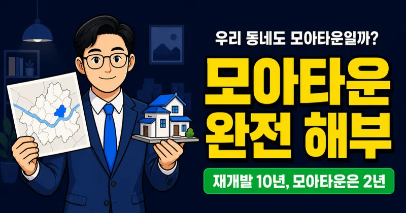 모아타운 뜻부터 분담금까지, 재개발 10년 걸리는데 2년이면 된다고요?