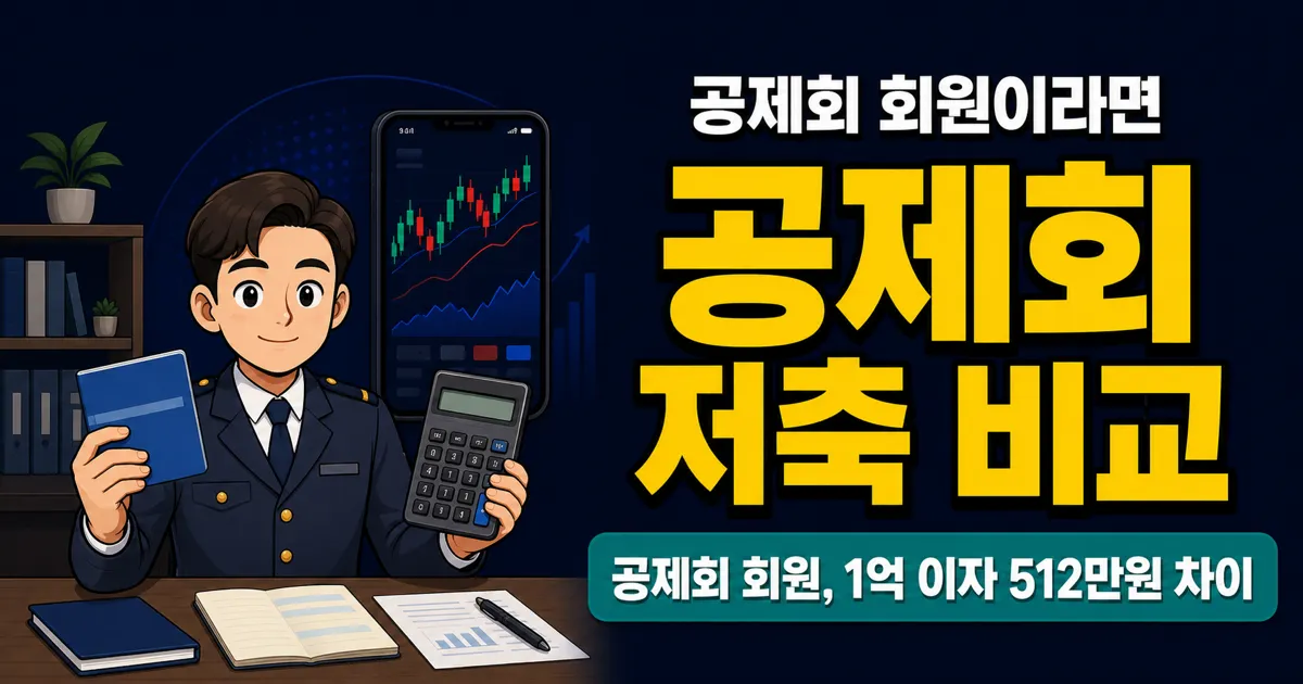 공제회 저축 1억 넣으면 이자 512만원? 은행 예금보다 나을까