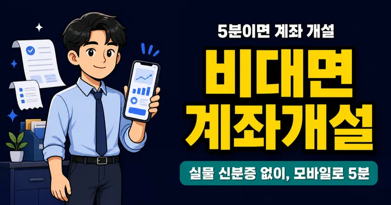 비대면계좌개설, 모바일 신분증 하나로 5분 만에 가능할까?