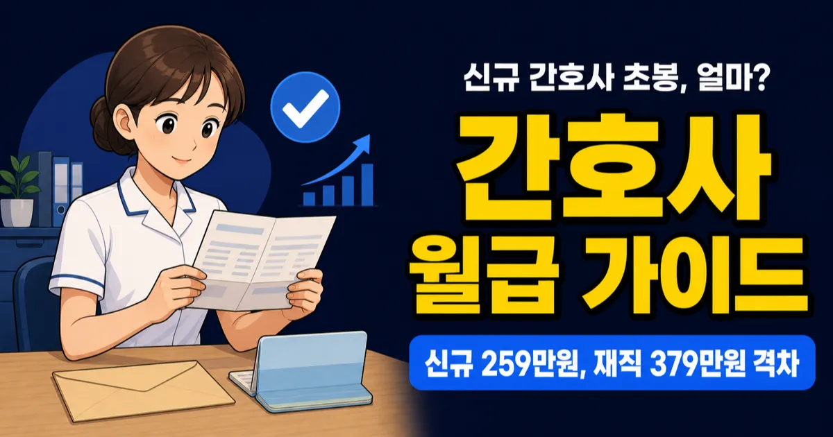 간호사 월급 323만원, 3교대 수당 빼면 얼마 남을까?
