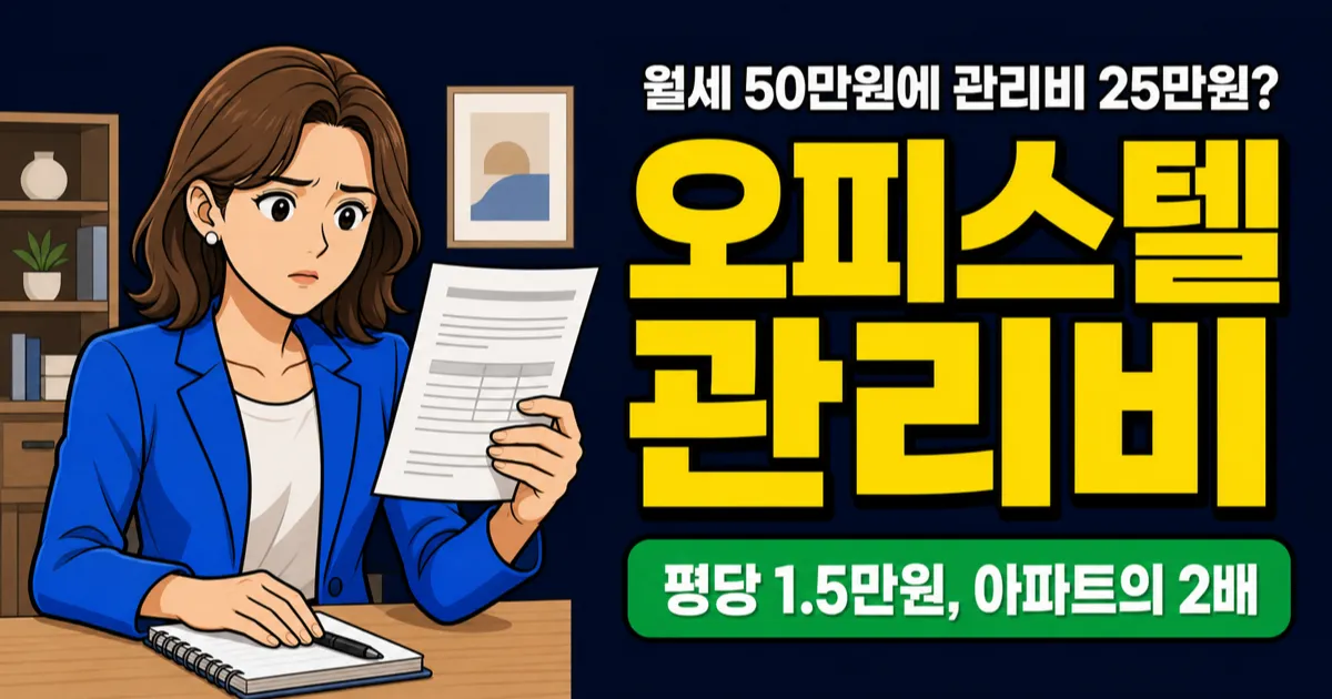 오피스텔 관리비 평당 단가