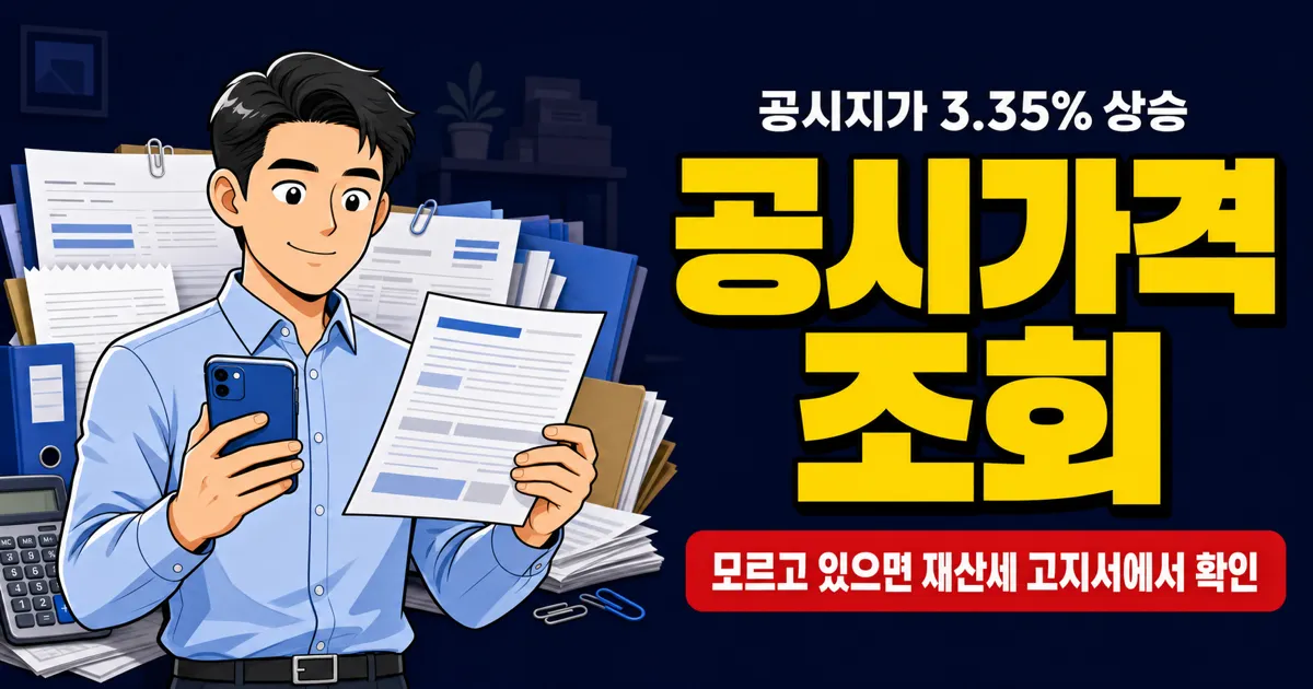 공시지가 조회, 내 땅값이 3.35% 올랐다고? 보유세 얼마나 늘어나는지 계산해봤습니다