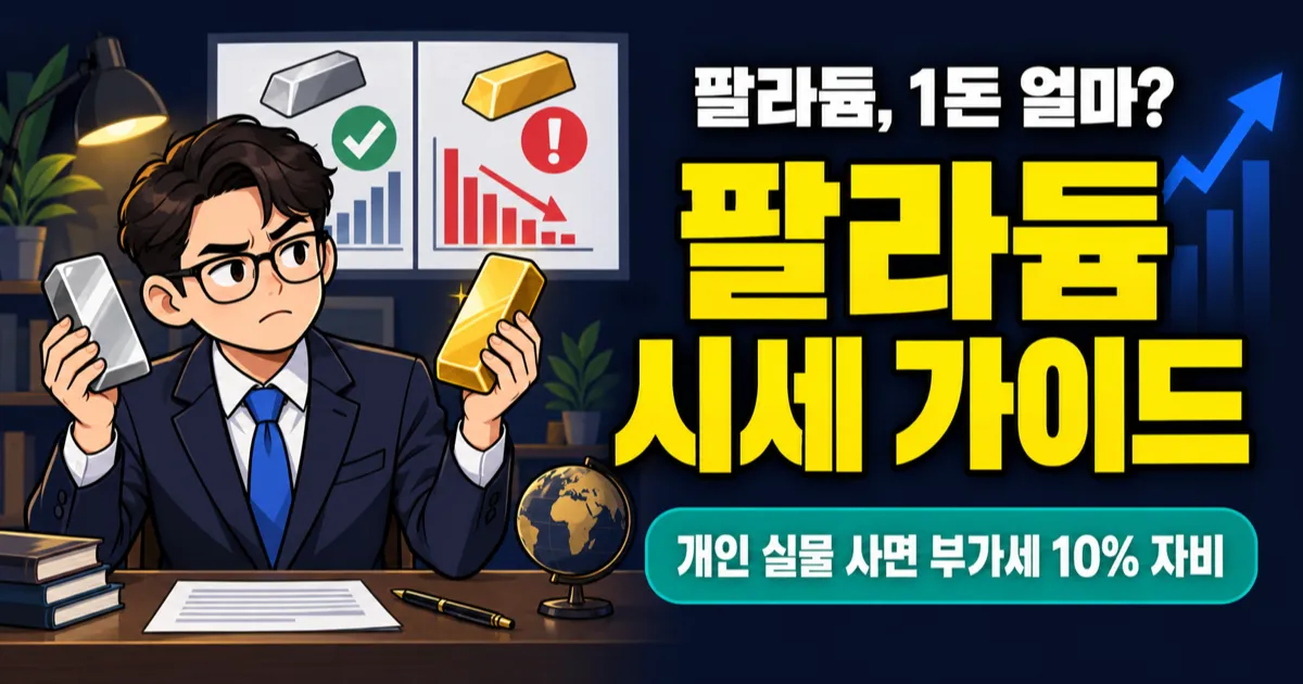 팔라듐 시세 1돈 20만 6천원, 금값의 29%인데 실물로 사기는 왜 어려울까?