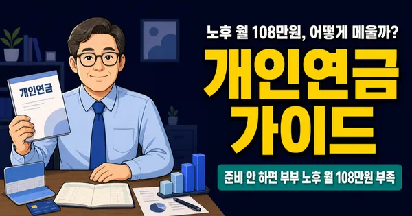 개인연금, 국민연금만으로 노후 월 100만원 부족 — 월 30만원이면 메울 수 있을까?