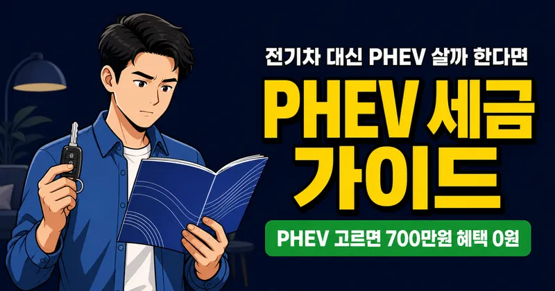플러그인하이브리드 혜택, 2026년에 남은 건 개소세 70만원뿐? 전기차와 비교하면 충격