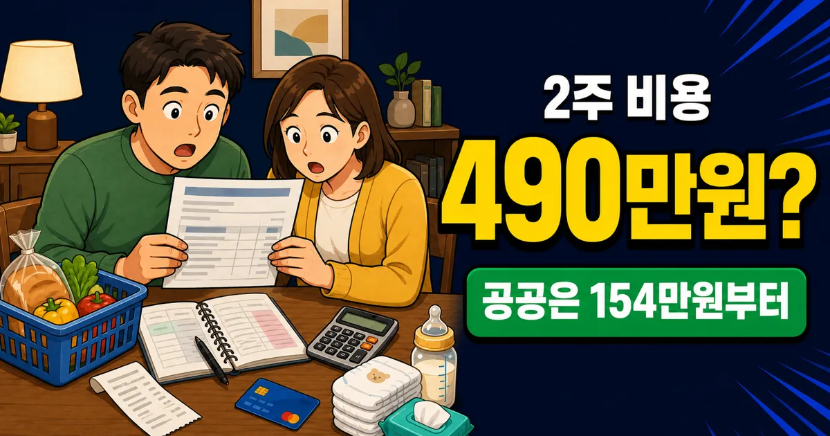 산후조리원 비용 서울 490만원, 공공은 150만원대? 지역별 가격 차이와 절약법