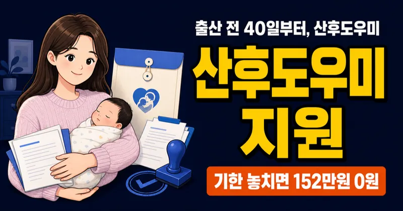 산후도우미 정부지원, 첫째 100만원·둘째 152만원 받는데 신청 안 했나요?