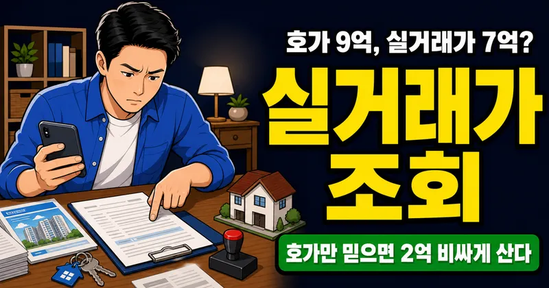 아파트 실거래가 조회, 같은 단지인데 왜 3억이나 차이 날까?