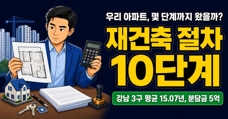 재건축 절차 10단계, 분담금 5억인데 10년을 더 기다릴 가치가 있을까?