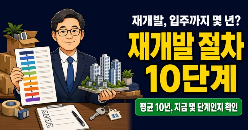재개발 절차 10단계, 정비구역 지정부터 입주까지 정말 10년 걸릴까?