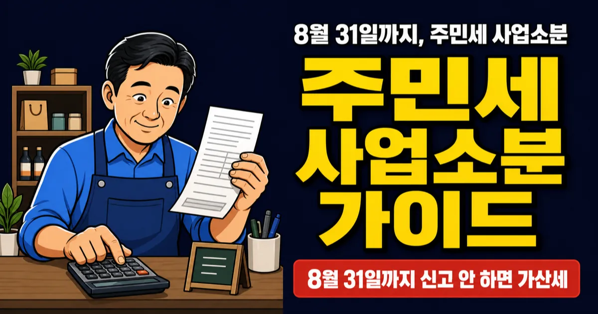 주민세 사업소분 신고·납부 안내