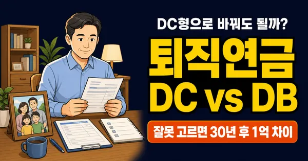 퇴직연금 DC형 vs DB형, 30년 후 차이가 1억원? 어떤 게 유리할까