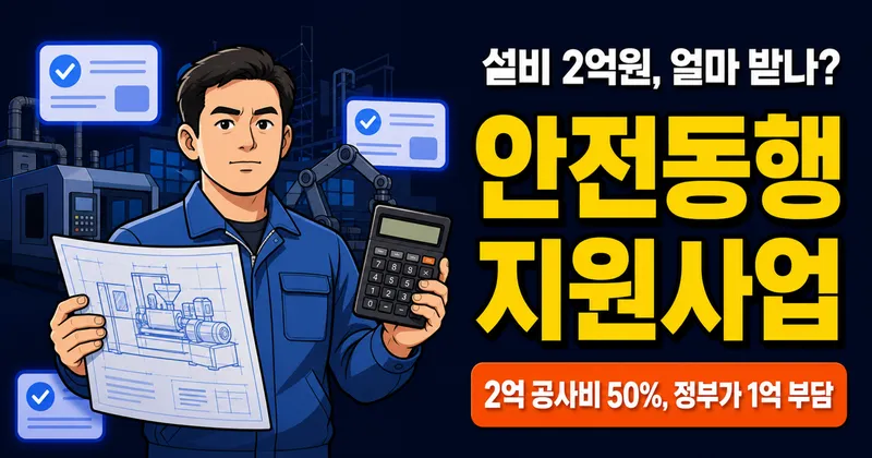 안전동행 지원사업, 설비 2억원이면 1억원 받을까?