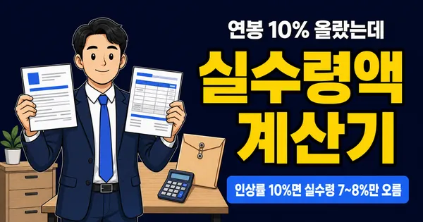 연봉 협상 성공 전략: 인상률보다 '이것'을 확인하세요