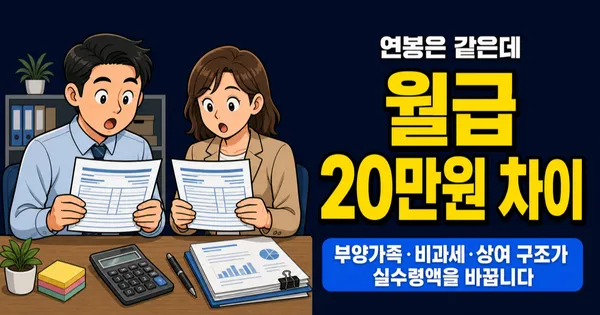 같은 연봉인데 월급이 다른 이유 5가지