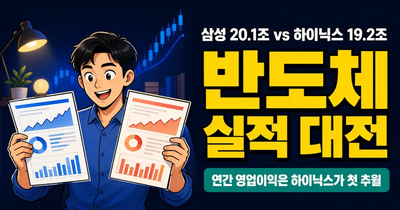 삼성전자 vs SK하이닉스 4분기 실적, 영업이익 역전된 이유는?