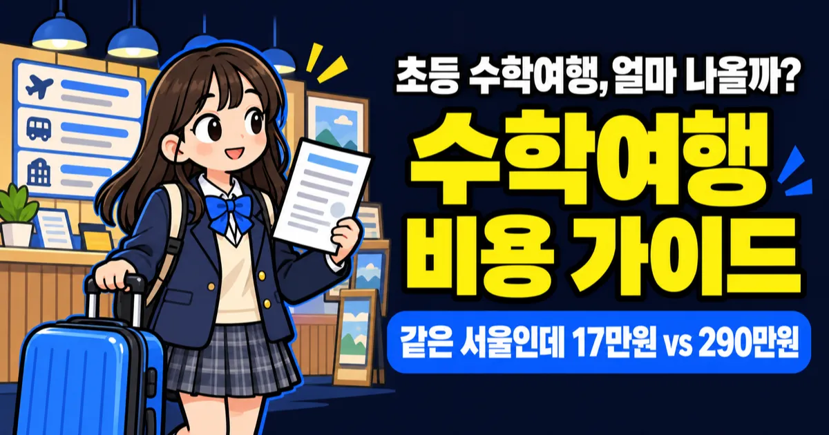 수학여행 비용 17만원부터 290만원까지? 같은 서울인데 17배 차이 나는 이유