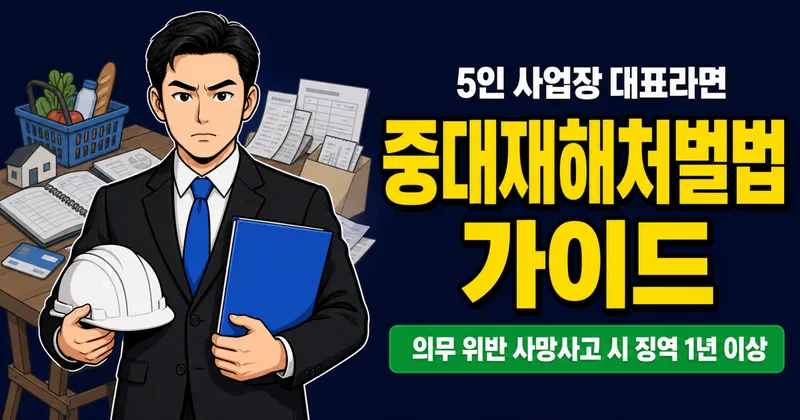중대재해처벌법, 5인 사업장 대표도 징역 1년? 2026 달라지는 점