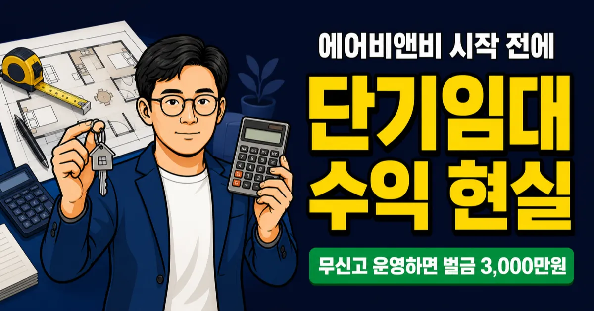 단기임대 월 150만원 번다고요? 세금·신고·수익의 현실, 시작 전 꼭 확인하세요