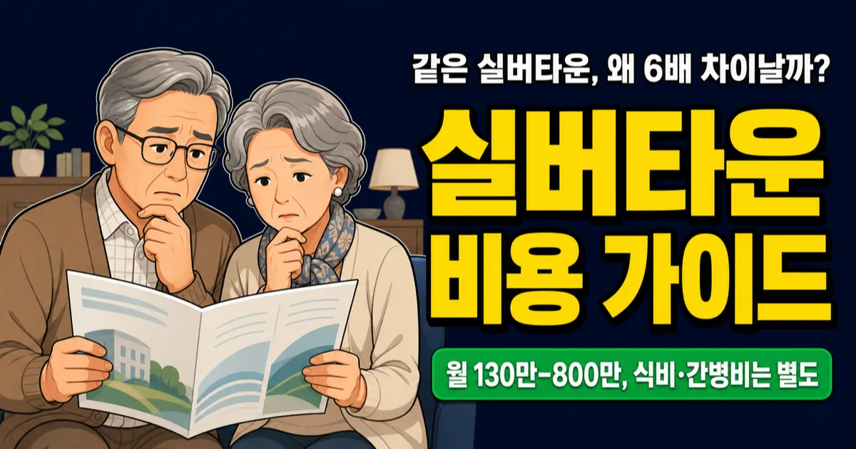 실버타운 비용 등급별 비교