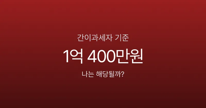 간이과세자 기준 1억 400만원인데, 배제지역이면 적용 안 된다고?
