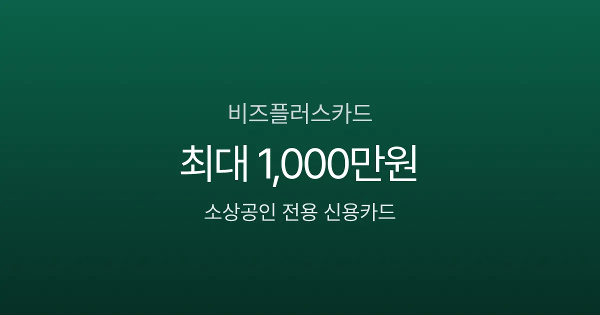 비즈플러스카드, 신용점수 595점이면 1,000만원 한도 나올까?