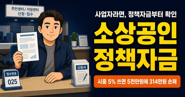 소상공인 정책자금 최대 10억, 내 조건에 맞는 6가지 자금은?