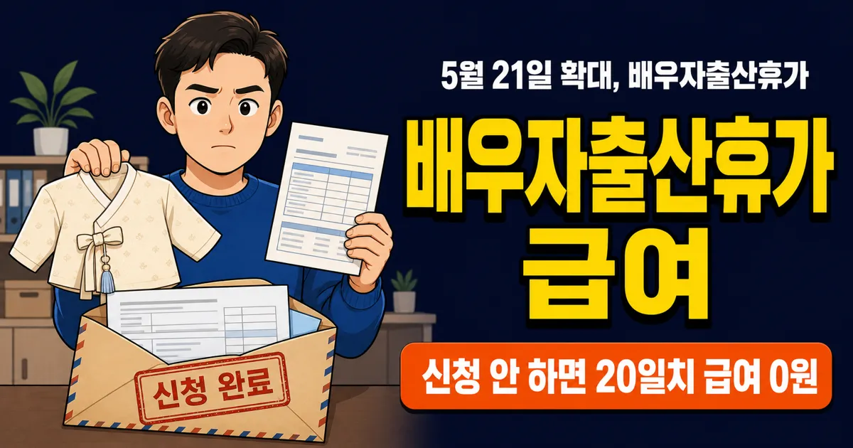 배우자출산휴가 20일, 연봉 4천만원이면 급여가 얼마일까?