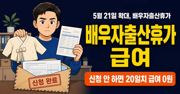 배우자출산휴가 20일, 연봉 4천만원이면 급여가 얼마일까?
