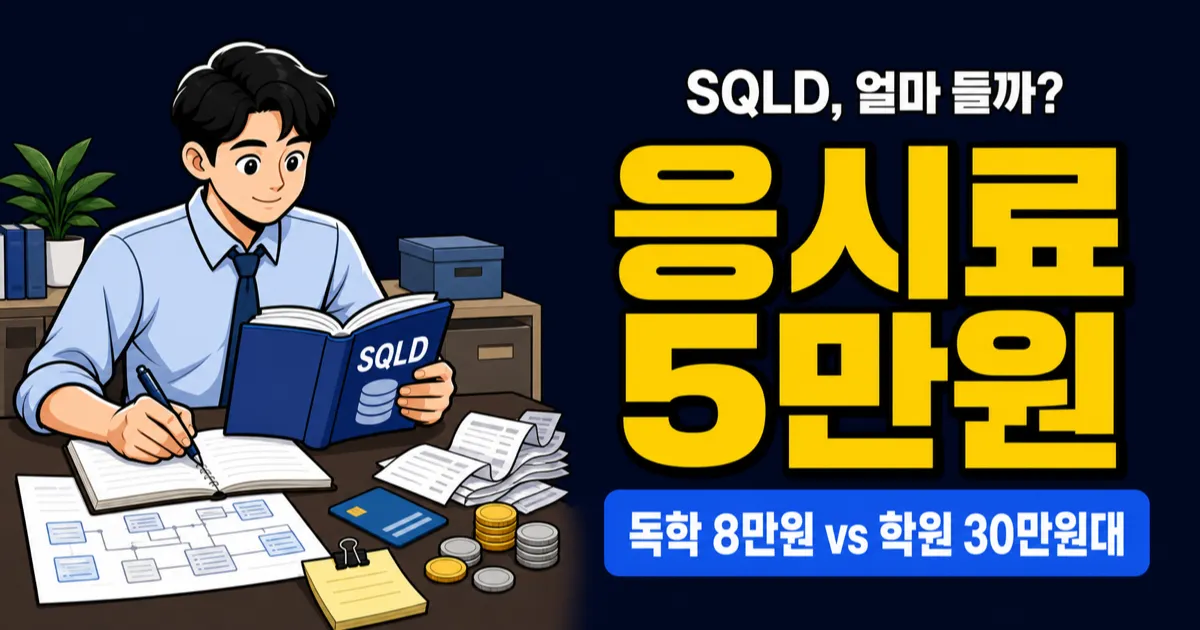 SQLD 자격증 비용 5만원, 독학 8만원이면 충분할까?