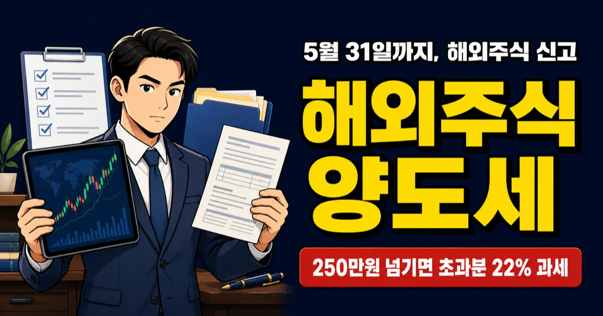 해외주식 양도세, 1000만원 벌었는데 165만원 낸다고요?