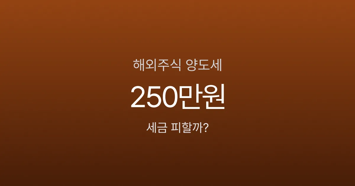해외주식 양도세, 1000만원 벌었는데 165만원 낸다고요?