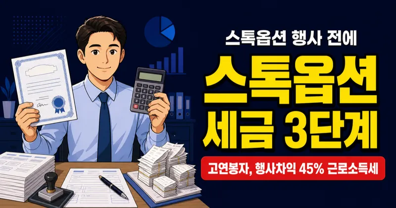스톡옵션 행사하면 세금이 45%? 행사 전 반드시 알아야 할 3가지