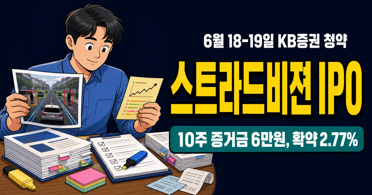 스트라드비젼 공모주, 6만원으로 청약 가능한데 확약 2.77%?