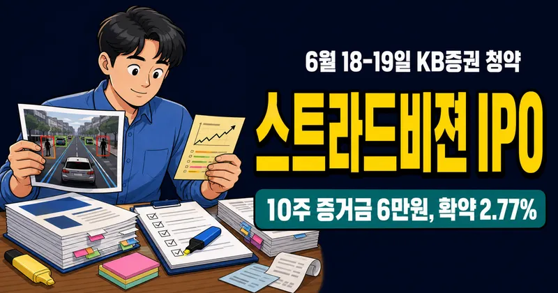 스트라드비젼 공모주, 6만원으로 청약 가능한데 확약 2.77%?
