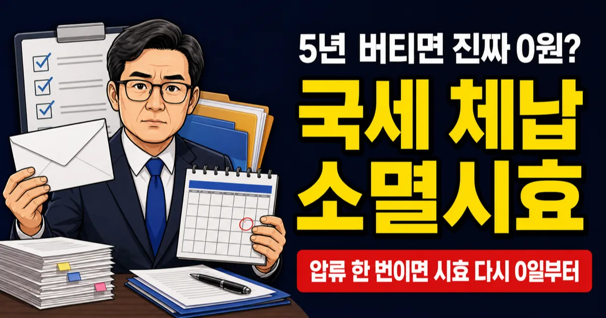 국세 체납 소멸시효, 5년 버티면 진짜 0원일까?