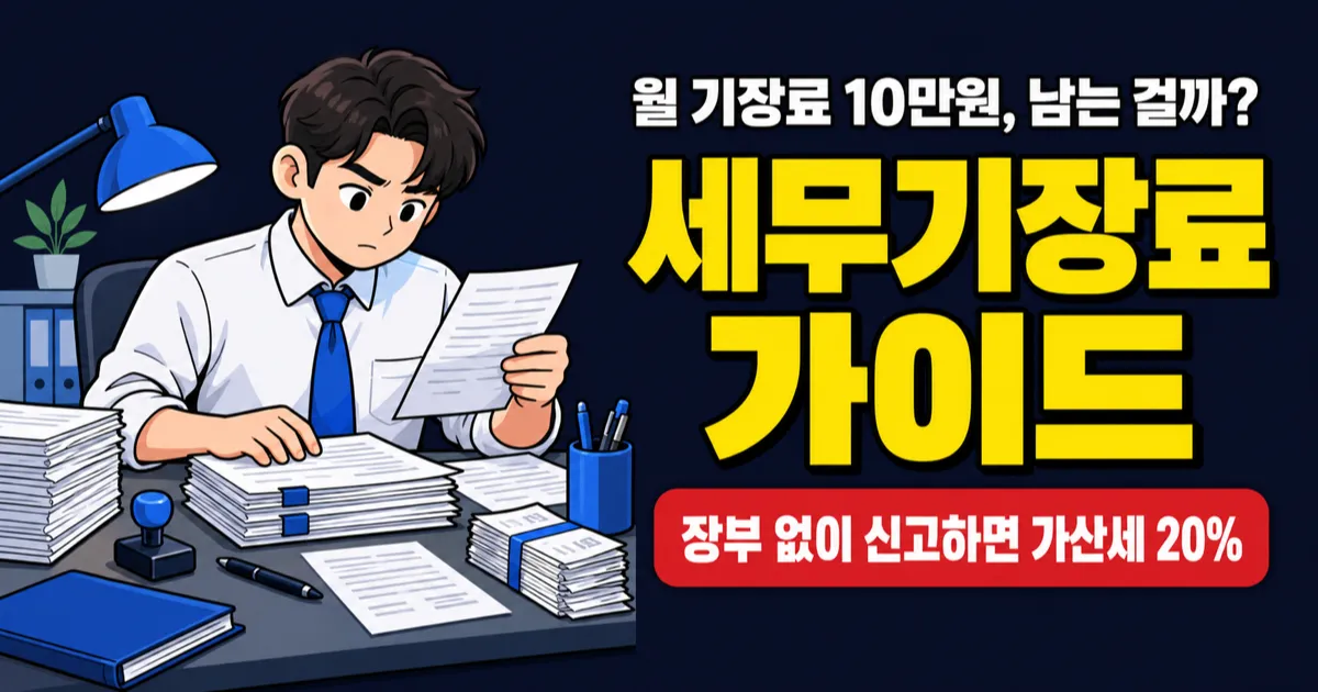 세무기장료 월 10만원, 연 165만원 써도 남는 사업자 기준은?