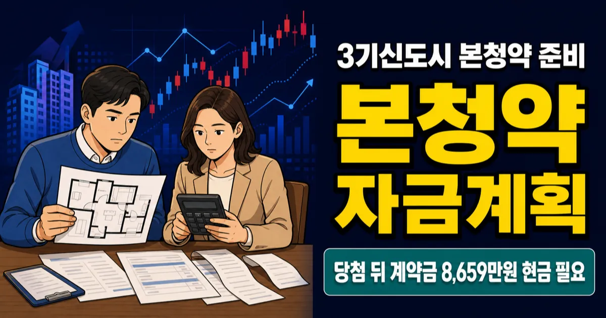 3기신도시 본청약, 계약금 8,600만원부터 가능할까?