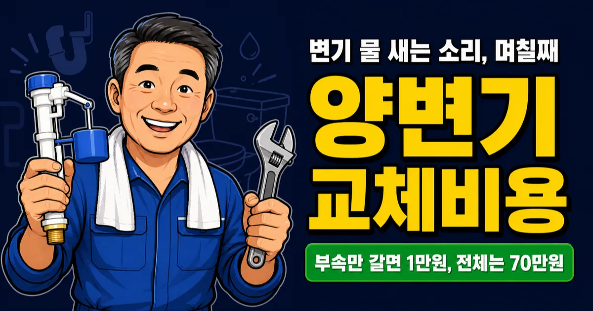 양변기 교체 비용 종류별 비교