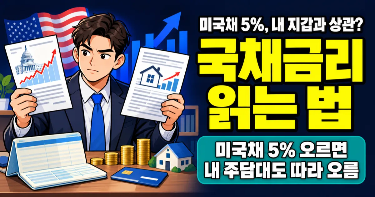 미국채 금리 5%, 왜 내 주담대 이자까지 오를까? 국채 10년물 읽는 법
