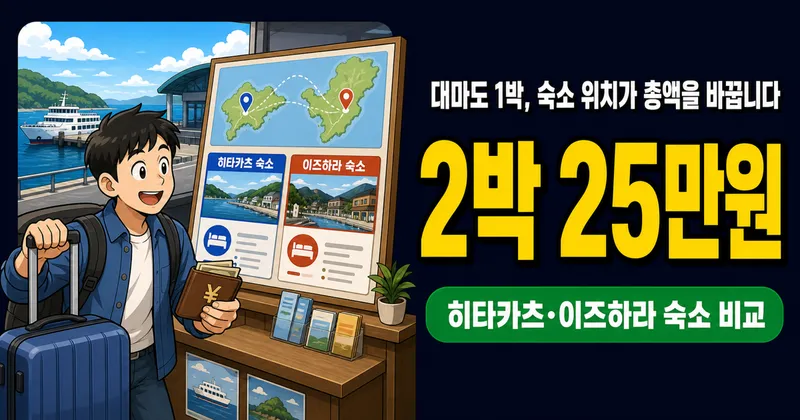 대마도 숙박비 2박 25만원, 히타카츠가 답일까?