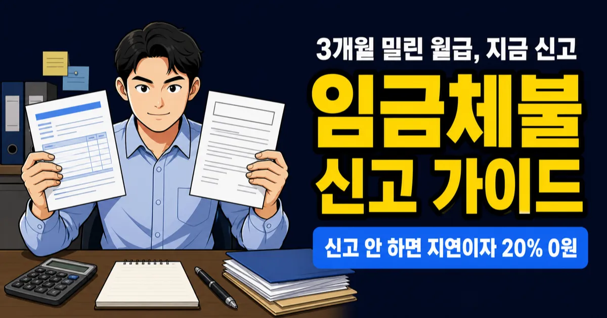 임금체불 신고했더니 밀린 월급 350만원, 지연이자까지 받았습니다