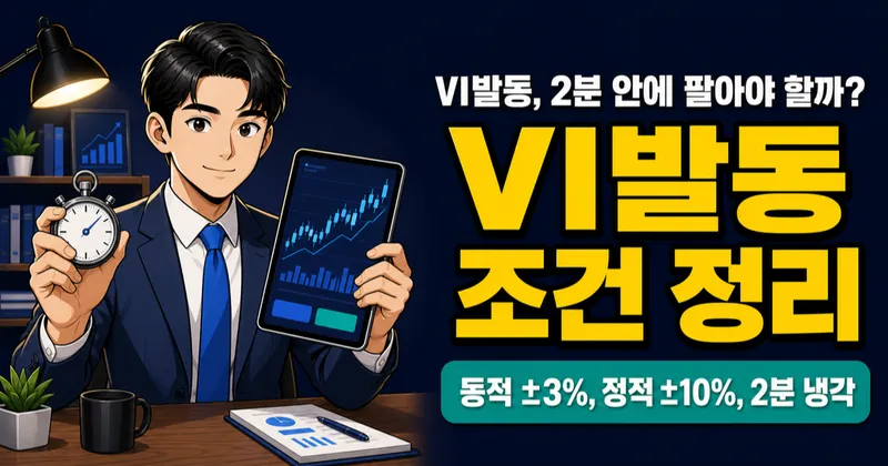 VI발동 조건, 2분 안에 팔아야 할까? 동적·정적 VI + 사이드카 차이