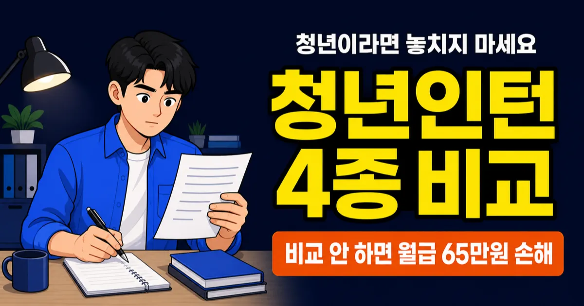 청년인턴 월급 150만원에 경력까지, 2026년 정부 지원 프로그램 4가지 비교