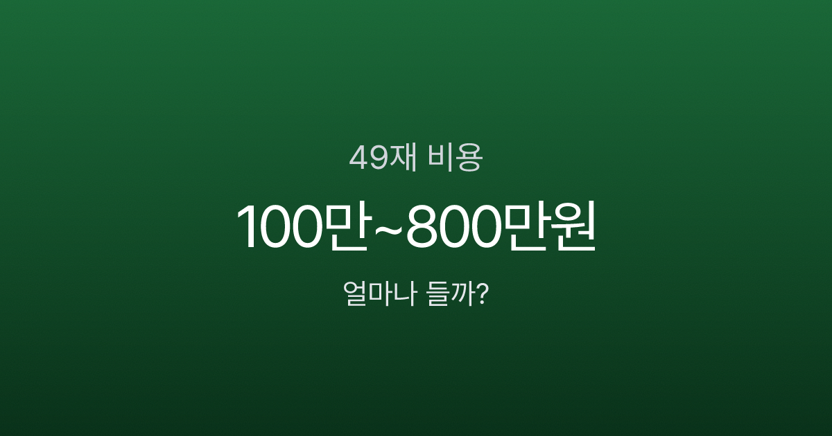 49재 비용, 사찰에 400만원 낸다고? 초재·막재만 지내면 절반으로 줄입니다